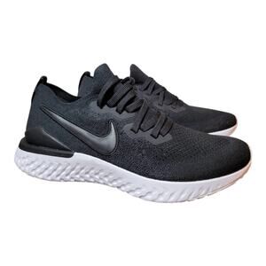 NEW Nike Epic React Flyknit 2 Black Running Shoes BQ8928-002 Mens Size 8